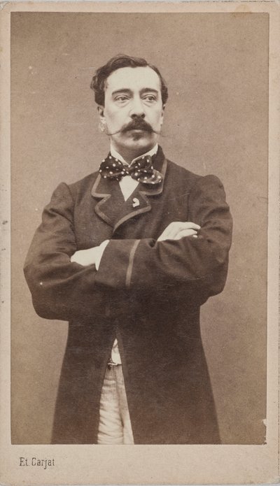 Portrett av maleren Alfred Stevens 1828-1906, ca. 1870. av Etienne Carjat