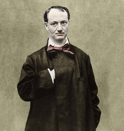 Portrett av poeten Charles Baudelaire (1821-1867). av Etienne Carjat