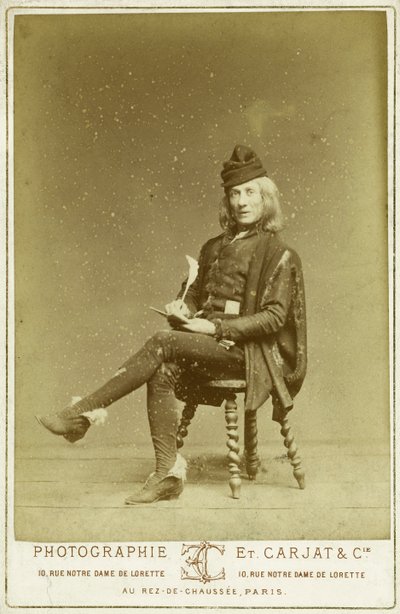 Richard i rollen som Gringoire av Etienne Carjat