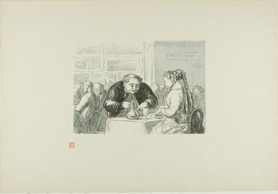 The Restaurant of the Great Art Exhibition: En symbiotisk kjærlighet til kunsten og koteletten av Etienne Carjat