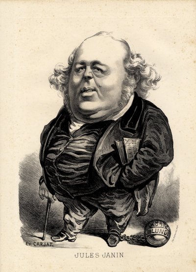 flygende blad - Illustrasjon av Etienne Carjat (1826-1906): Janin Jules (1804-1874) av Etienne Carjat
