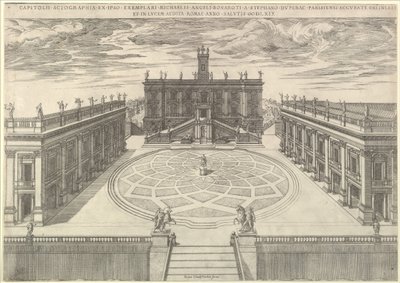 Utsikt over den romerske hovedstaden, 1569 av Etienne Duperac
