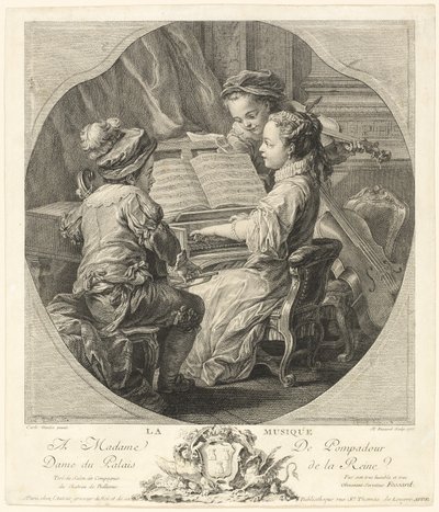 Allegori av musikk av Etienne Fessard