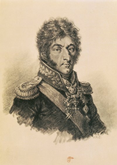 Prins Petr Ivanovich Bagration (1765-1812) av Etienne Gustave Aubin