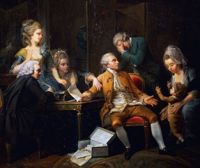 Brudd kontrakt, maleri av Jeaurat Etienne (1699-1789), Frankrike av Étienne Jeaurat