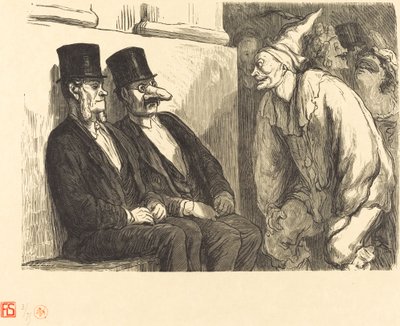 Opera Ball: Du har det for mye moro! av Etienne after Honoré Daumier