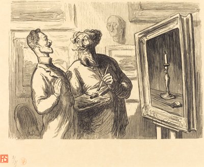 En realist finner alltid en mer realist som beundrer ham av Etienne after Honoré Daumier