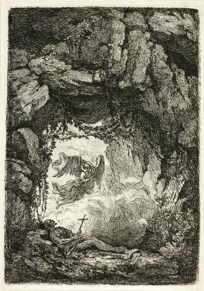 St. Jeromes død av Etienne de Lavallee Poussin