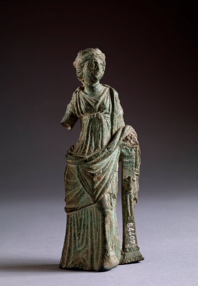 Etruskisk sivilisasjon: "" offerfigur"" bronseskulptur, fra Montalcino, Italia 2. århundre f.Kr., Dim 18 cm av Etruscan