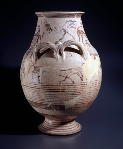Crater de teracotă, 680-660 î.Hr. norvegiană av Etruscan