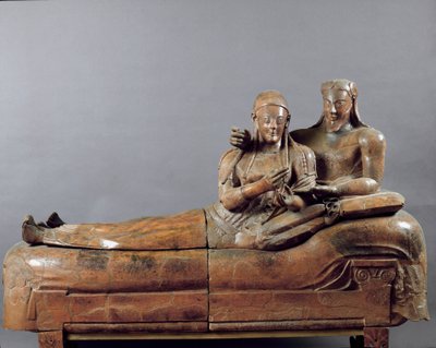 Brudene Utskåret gruppe (terrakottasarkofag fra Cerveteri. 600-tallet f.Kr.) av Etruscan