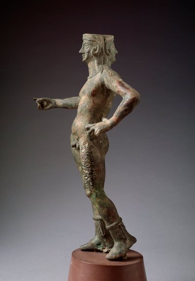 Den guddommelighet av design Culsans. Bronseskulptur, 3. århundre f.Kr av Etruscan Etruscan
