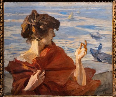 På kaien i Venezia av Ettore Tito