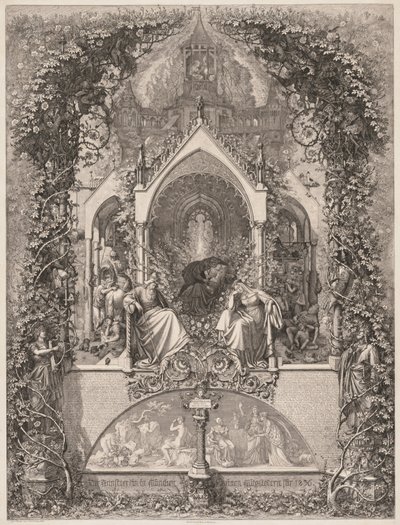 Briar Rose Tornerose, 1836. av Eugen Napoleon Neureuther