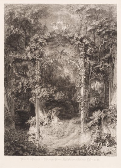 Das Waldfräulein (The Lady of the Forest) av Eugen Napoleon Neureuther