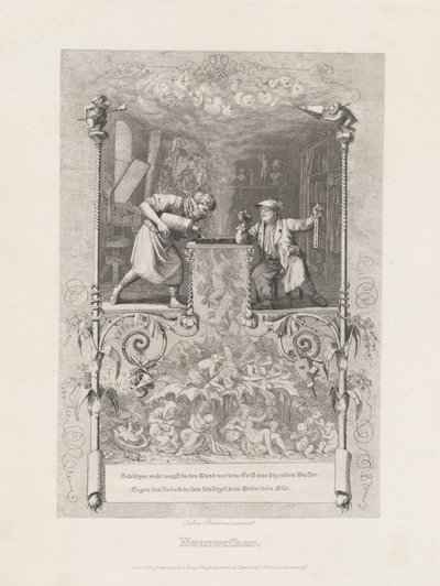 Neureuther (selvportrett i etsestudioet) av Eugen Napoleon Neureuther