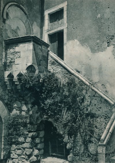 Et stille hjørne av Taormina, Sicilia, Italia, 1927 av Eugen Poppel