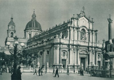 Catania-katedralen, Sicilia, Italia, 1927 av Eugen Poppel