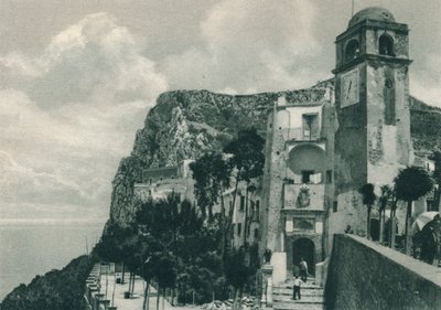 Kirke ved kysten, Capri, Italia, 1927 av Eugen Poppel