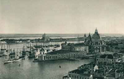 Canal Grande og Santa Maria della Salute-kirken, Venezia, Italia, 1927 av Eugen Poppel