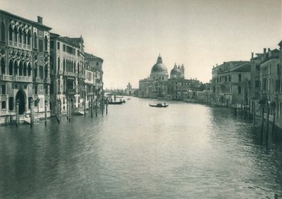 Canal Grande og Santa Maria della Salute-kirken, Venezia, Italia, 1927 av Eugen Poppel