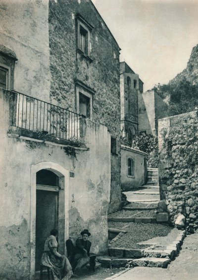 Gate i Taormina, Sicilia, Italia, 1927 av Eugen Poppel