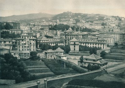 Utsikt over Genova, Italia, 1927 av Eugen Poppel