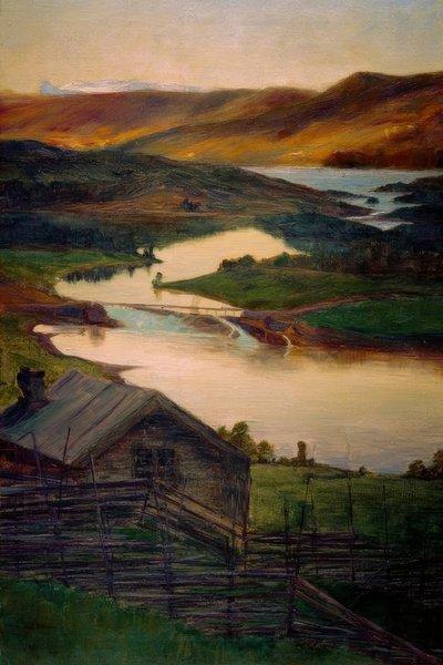 Fran Fossheim, Valdres, Skiss av Eugen Prinz von Schweden