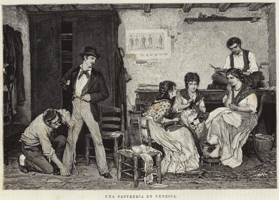 En skredder i Venezia av Eugen von Blaas