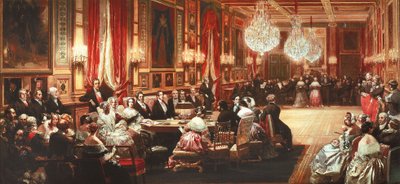 Frankrike, Versailles, Konsert til ære for dronning Victoria av Storbritannia i Speilsalen på Chateau d