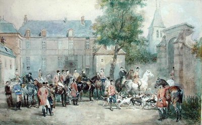 Avreise på jakt av Eugene Louis Lami
