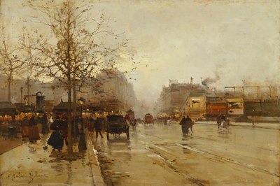 Boulevardene, Paris av Eugene Galien Laloue