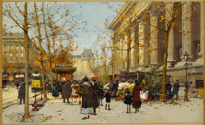Blomstervandring (gouache) av Eugene Galien Laloue