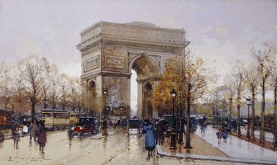 Triumfbuen, Paris av Eugene Galien Laloue