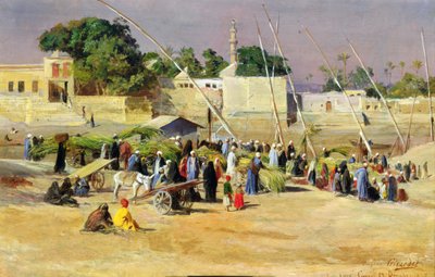 Rørselgere på Nilen, av Eugene Alexis Girardet