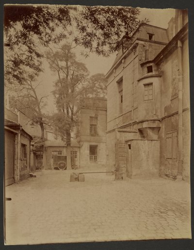 Tidligere karmelittkloster, Hôtel Lavalière, vil forsvinne, rue Saint-Jacques av Eugène Atget