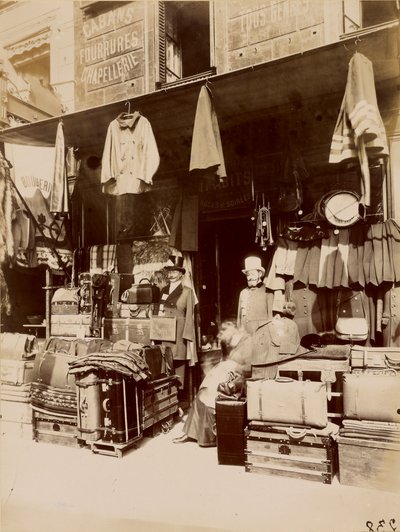 Butikk - rue du Petit Thomas av Eugène Atget