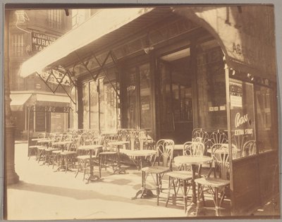 Kafe, Avenue of the Grande-Armée av Eugène Atget