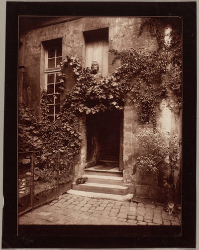Gårdsplass i Rouen av Eugène Atget