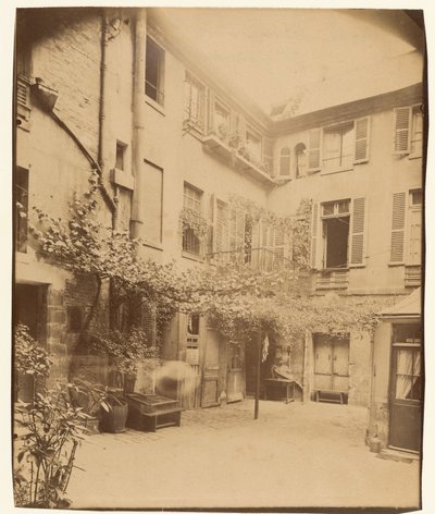 Rouen gårdsplass, Boulevard Saint-Germain av Eugène Atget