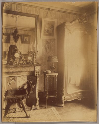 Innenraum von Frau D., kleine Rentnerin, Boulevard du Port-Royal av Eugène Atget