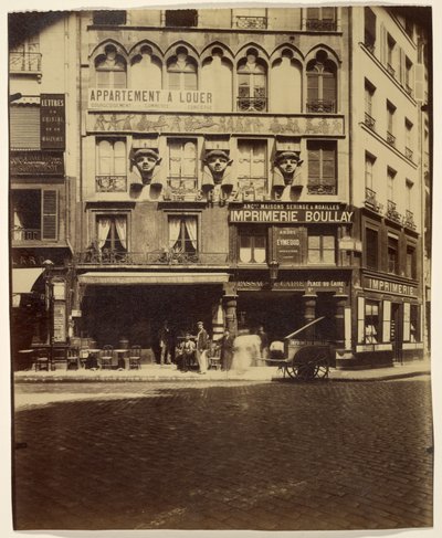 Hus, Place du Caire 2 (bygning, Place du Caire) av Eugène Atget