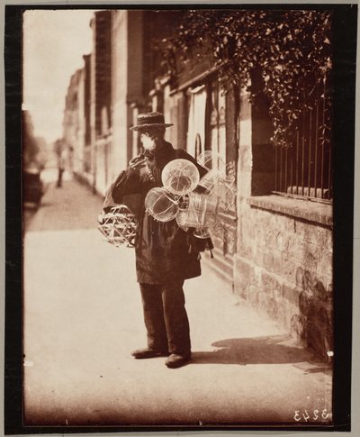 Selger av trådkurver av Eugène Atget