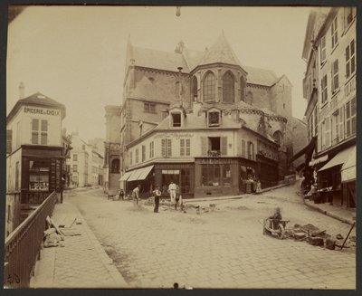 Pontoise, Saint-Maclou kirke, fra det 12. til det 16. århundre av Eugène Atget