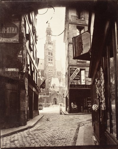 Rue de la Montagne Sainte-Geneviève av Eugène Atget