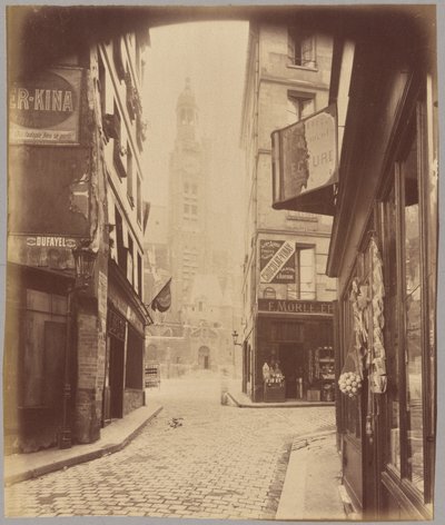 Saint-Étienne-du-Mont, Sainte-Geneviève Mountain Street av Eugène Atget