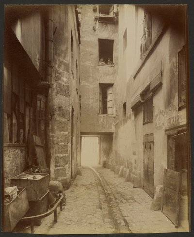 Gammel gårdsplass, Rue Quincampoix 22 (4.) av Eugène Atget