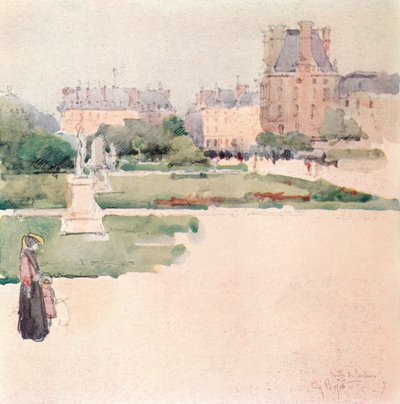 Tuileriene, 1915 av Eugene Bejot