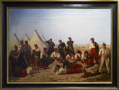 Lottospillet på Chalons leir av Eugene Bellanger