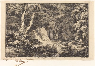 Ved forkastningens ravine, Auvergne (Kravinen ved Auvergne) av Eugene Bléry